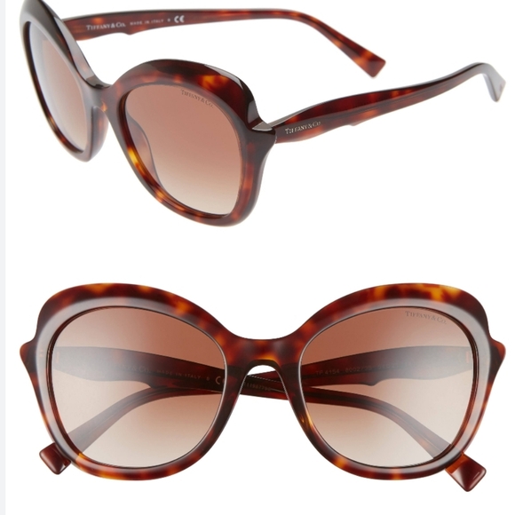 Tiffany & Co Pillow Sunglasses Havanah TF4154b - Picture 2 of 13